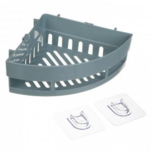 VETTA Classic Полка настенная угловая (малая), пластик, 25x17,5x7 см, оливковый