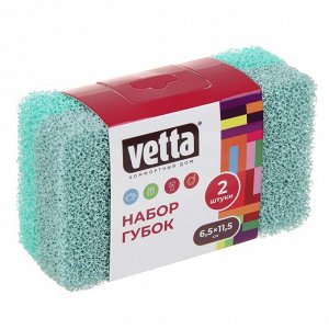 VETTA Набор губок, 2 шт, силикон, 6,5х11,5 см