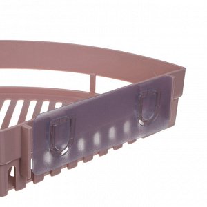 VETTA Classic Полка настенная угловая (большая), пластик, 35x25x7 см, пудровый