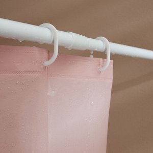 VETTA Карниз для ванной 2,6м, белый, алюм.