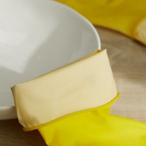 VETTA Перчатки резиновые желтые L