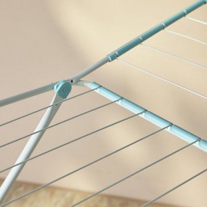 VETTA Сушилка для белья напольная, 20 м, окрашенная сталь, 180х55х105