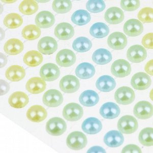 Fntastic Набор наклеек декоративных, 18,5x9 см, пластик, жемчужины, 10 цветов
