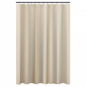 VETTA Шторка для ванной, с утяжелителем, полиэстер, 80 г/м2, 180x180 см, Однотон, 3 диз, 621