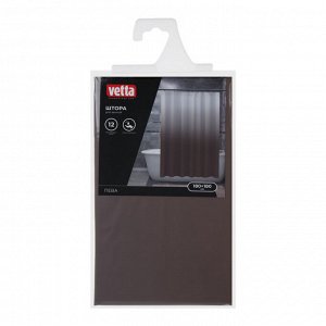 VETTA Шторка для ванной, ПЕВА, 80 г/м2, 180x180 см, Градиент, 3 диз, 620