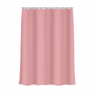 VETTA Шторка для ванной, ПЕВА, 60 г/м2, 180x180см, с магнитами, пудрово-розовая