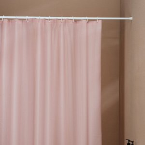VETTA Шторка для ванной, ПЕВА, 60 г/м2, 180x180см, с магнитами, пудрово-розовая