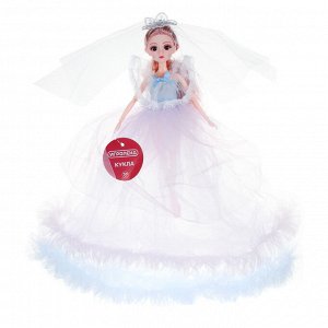 ИГРОЛЕНД Кукла в пышном свадебном наряде, 30см, пластик, полиэстер, 4-8 цветов