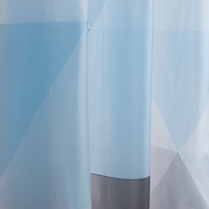 VETTA Шторка для ванной, ПЕВА, 60 г/м2, 180х180см, Геометрия, 032