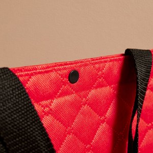 VETTA Сумка хозяйственная трехслойная, 34х40х12,5см, 17л, до 10кг, полиэстер, красная