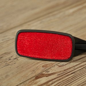 Щетка для одежды велюровая с переключателем, 25x5.5x1.6см