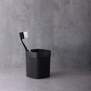 Стакан "Velvet" 90х90х110 мм, 0,65л, черный гранит