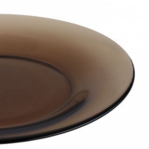 Luminarc Эклипс Амбьянте Тарелка обеденная 25см, дымчатое стекло, арт. L5086