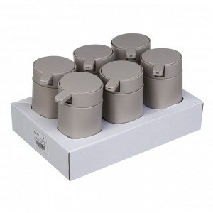 VETTA Дозатор для жидкого мыла, пластик, 350 мл, 14,5x9,5x7 см, бежевый
