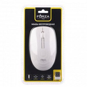 FORZA Компьютерная мышь беспроводная, 800/1200/1600DPI, 2.4GHz, 1xAA, тонкая, 2 цвета