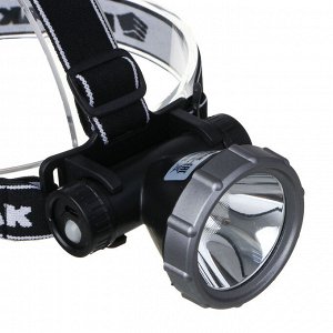 ЕРМАК Фонарь налобный, XH-P50 LED, 3 режима, 2000мАч, 8,3х6х7,3см, USB кабель, пластик