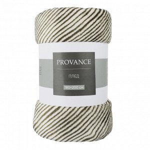 PROVANCE Эвкалипт Плед микрофибра, 180х200см, 180гр/м, зеленый