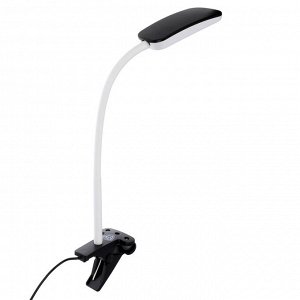 BY Светильник Клипс с зажимом 8 LED, питание USB, 5 Вт, 450 Лм, кабель 1,5м, пластик, чёрный