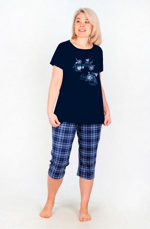 Пижама Олеся П-252 (46-60) кулирка