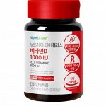 Мультивитамины и минералы NUTRI D-DAY NEW PLUS VITAMIN D 1000IU 500мг*60табл