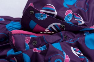 Подростковый для девочки зимний комбинезон фиолетового цвета 8906F