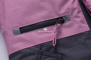 Подростковый для девочки зимний костюм горнолыжный фиолетового цвета 8932F