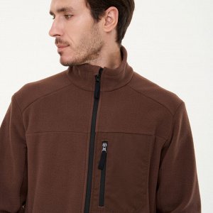 Кофта флисовая мужская коричневая Deway 500
