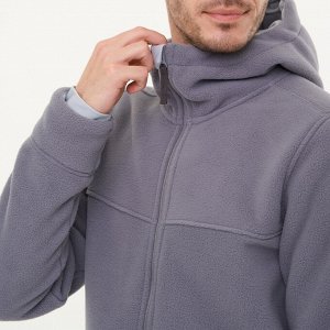 Флисовая кофта мужская серая Deway 100