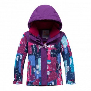 Детский зимний костюм горнолыжный фиолетового цвета 8926F