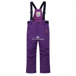 Подростковый для девочки зимний костюм горнолыжный фиолетового цвета 8916F