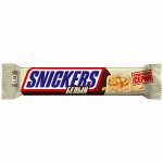 Шоколадный батончик Snickers [81г, белый шоколад, Россия]