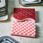SB &quot;CLEAN&amp;CLEAR&quot; Губка д/мытья посуды №123 &quot;Double faced Fine&quot;двухстор, антибакт. эффект.2шт /120шт/