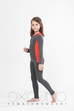 Термокомплект OXO-0153 Нэко-13 (Серый/Коралловый, розовая строчка)