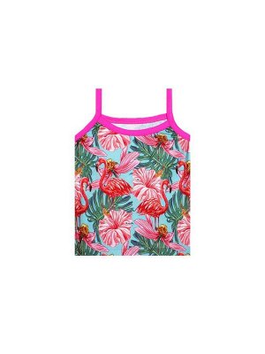 Майка/футболка для плавания с фламинго для девочки (92303)
