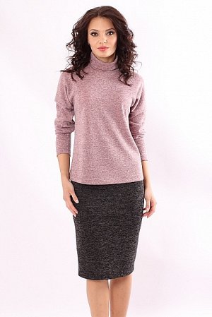 Юбка 2551 Юбка карандаш из меланжевого трикотажа.Пояс на резинке по талии
30% вискоза 65% п/э,5% эластан