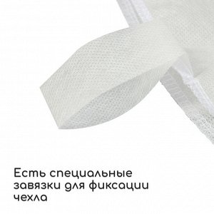 Чехол для растений, с петлями, 75?75 см, спанбонд с УФ-стабилизатором, плотность 60 г/м?