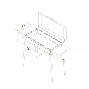 Мангал «Классика 750К» МКЛ 750К, 2 мм, 86x40x87 см