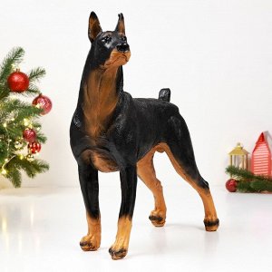 Садовая фигура "Собака Доберман" 48х20х48см