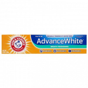 Arm &amp; Hammer, AdvanceWhite, Breath Freshening Toothpaste, Winter Mint, 6.0 oz (170 g)
