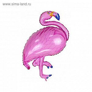 Шар фольгированный 42" "Фламинго", цвет ярко-розовый