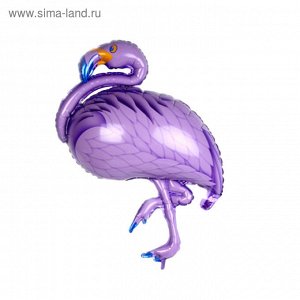 Шар фольгированный 42" "Фламинго", цвет фиолетовый