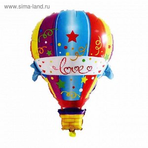 Шар фольгированный "Воздушный шар любовь" 35"