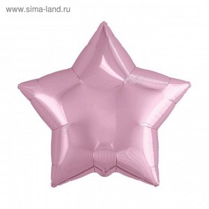 Шар фольгированный 21" "Звезда", цвет розовый