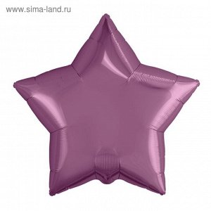 Шар фольгированный 21", звезда, цвет пурпурный