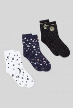 Носки жен. 3 пары Sidera цветной