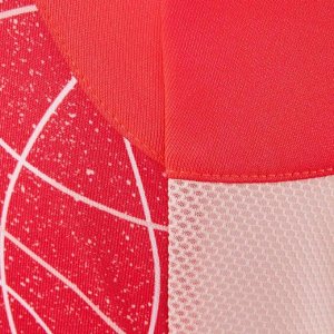 Футболка спортивная для девочек дышащая красная S900 GYM  DOMYOS