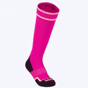 Детские носки для лыж 100 розовые wed'ze