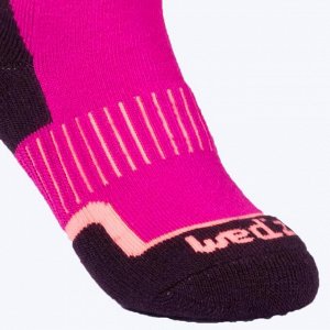 Детские носки для лыж 100 розовые wed'ze