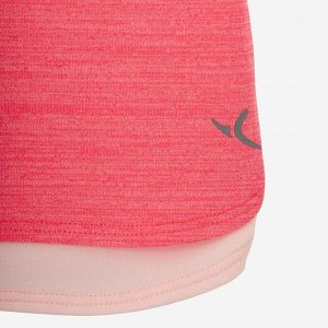 Футболка с коротким рукавом для детской гимнастики S500 Keep In Up розовая DOMYOS