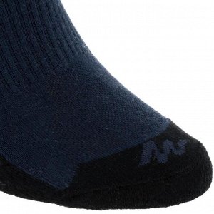 Взрослые носки средней высоты для пеших прогулок Arpenaz 50 2 пары - синие  QUECHUA